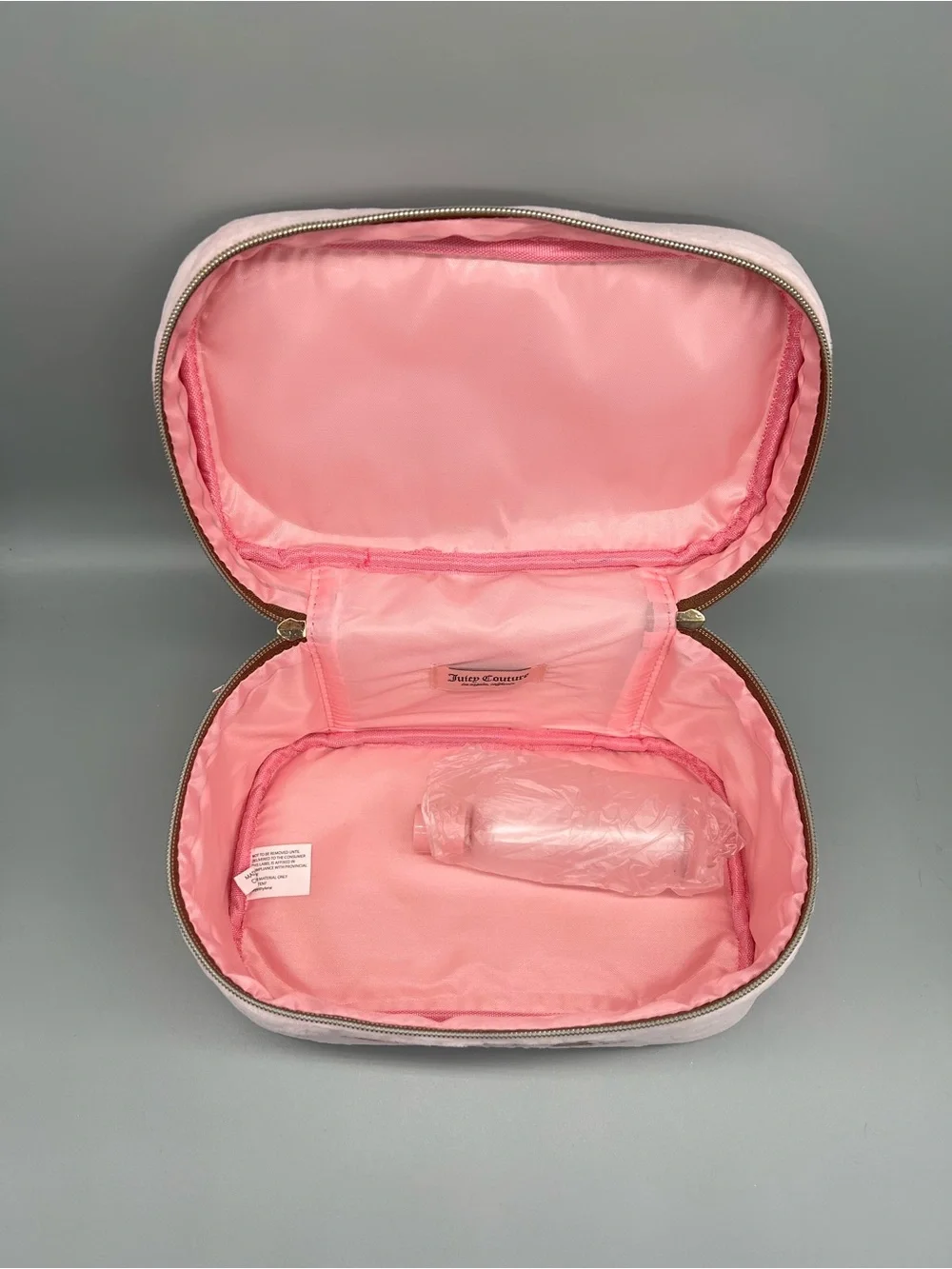 Juicy couture pink velour cosmetics bag